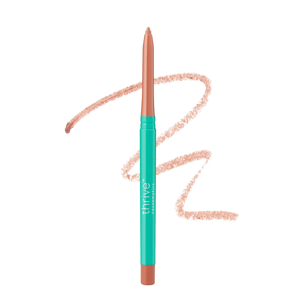 Thrive Causemetics Lip Filler Long-Wearing + Plumping Lip Liner Shea Butter Hydrating Lip Plumper Retractable Lip Liner Pencil Built In Sharpener