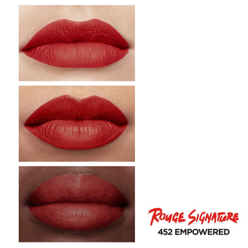 L'Oreal Paris Maquillaje Rouge Signature Tinte Labial Mate, Empoderado 2