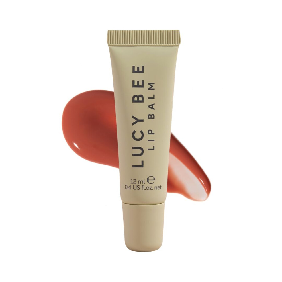 Lucy Bee Tinted Lip Gloss Plumping & Nourishing Dusky Rose Shade Conditioning Vegan Lip Gloss Non-Sticky Glossy Finish With Shea Mango & Avocado