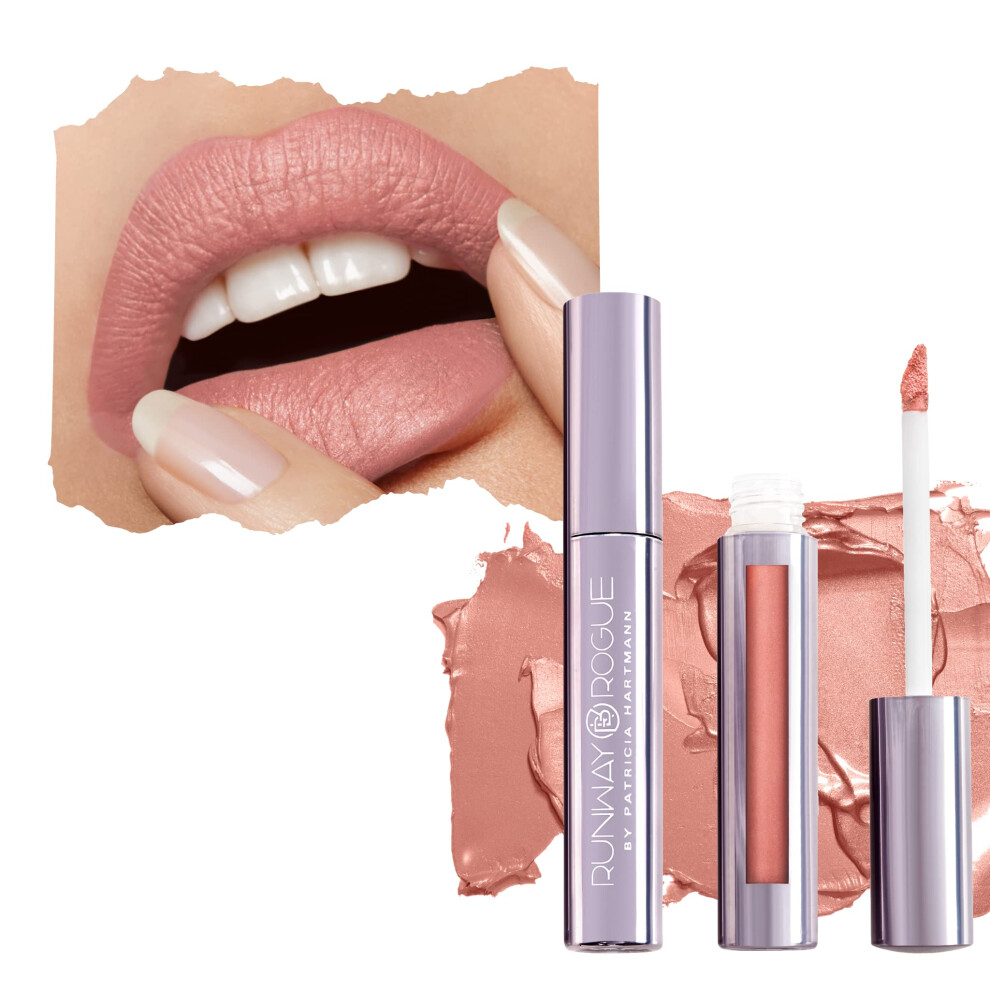 Runway Rogue Silk Glam Liquid Lipstick Long Wear Frosted Classic Peachy-Nude Lipstick Paparazzi