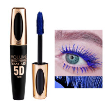 Mascara impermeabile blu per ciglia - Ciglia in fibra di seta 5D a lunga durata allungante a prova di sbavature che definisce l'arricciatura volu