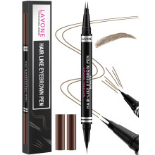 ?jenbrynsblyant 2-i-1 vandt?t ?jenbrynspen med 2-spids Microblading ?jenbrynsblyant og ultrapr?cis brynblyant med ?jenbrynsb?rste ?jenbrynsblyant