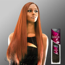 Outre DUVESSA Remi Human Hair Weave - YAKI (18 TUUMA, 4-VAALEANRUSKEA)