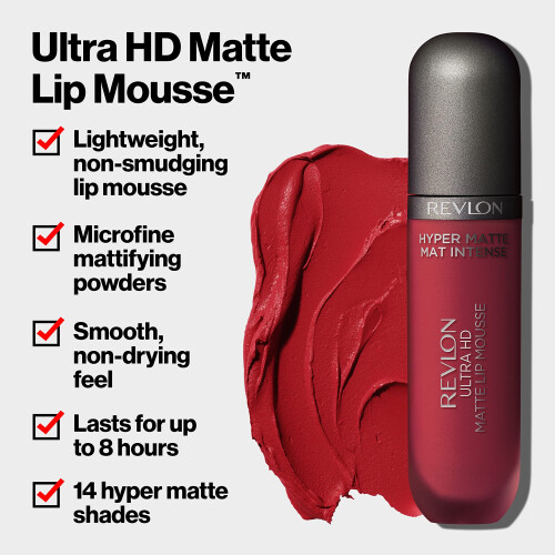 Revlon Revlon Ultra HD Lip Mousse Hyper Matte Red Hot .25oz 2