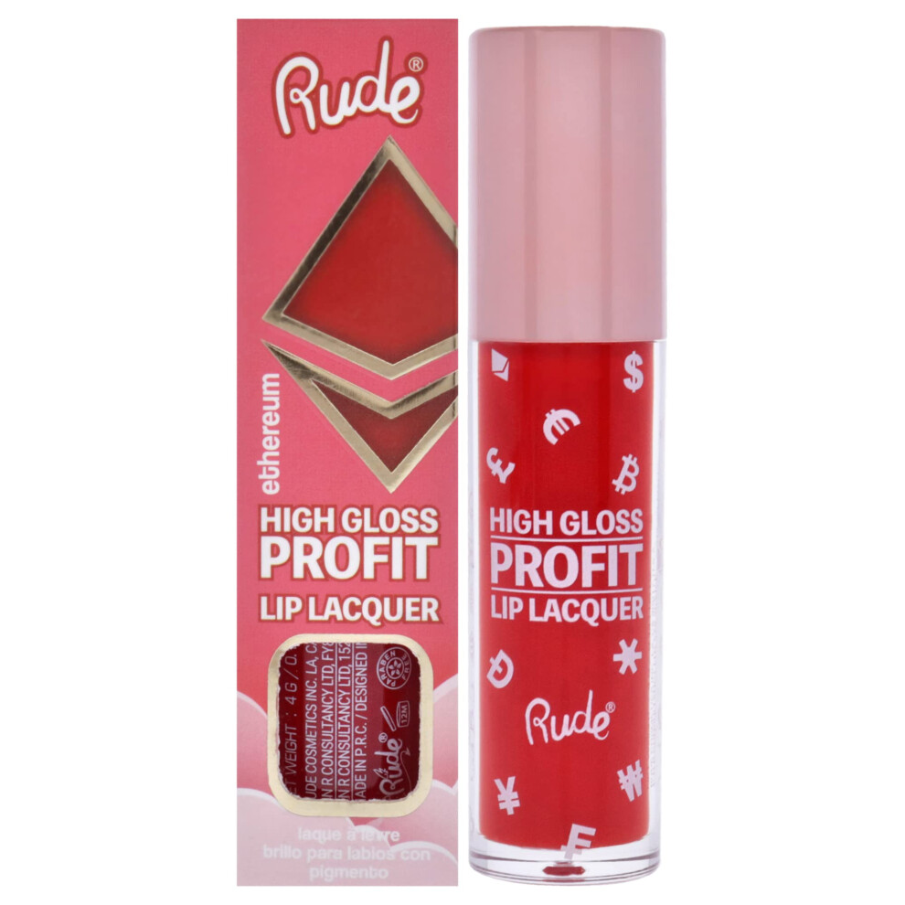 High Gloss Profit Lip Lacquer - Ethereum by Rude Cosmetics for Women - 0.141 oz Lip Gloss-image-OPC-PD8SJMJ-NEW
