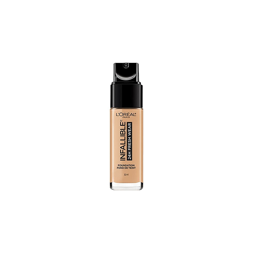 Loral Paris L'oreal Paris Makeup Infallible Up To 24 Hour Fresh Wear Lightweight Foundation Natural Buff 1 Fl Oz.