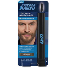 Just for Men 1-Day Beard & Brow Color Coloration temporaire pour barbe et sourcils pour un look plus complet et bien dfini jusqu' 30 applicatio