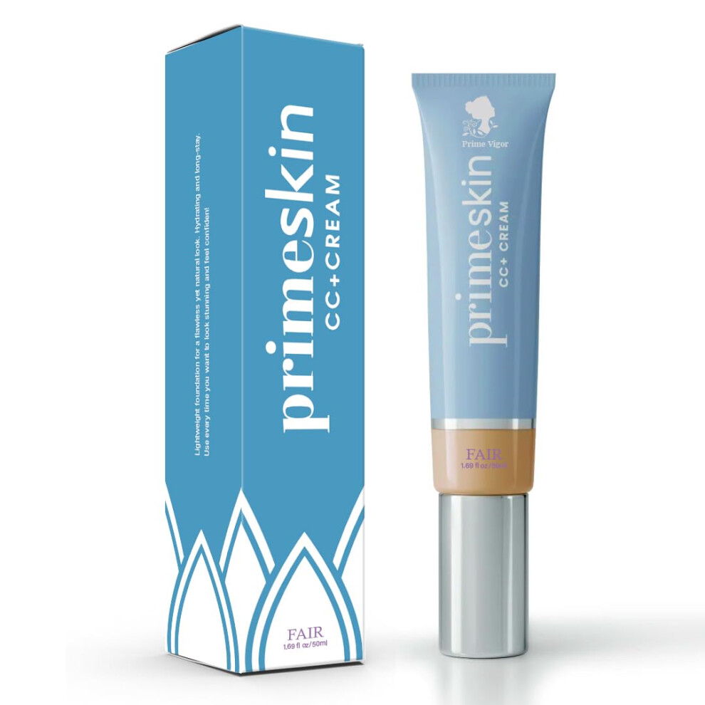 Primeskin Cc Cream for Older Women Korean Cc Cream Self Adjusting for Mature Skin Satin Skin Korean 1.69 Fl Oz/50ml (FAIR)-image-OPC-PMX9QV8-NEW