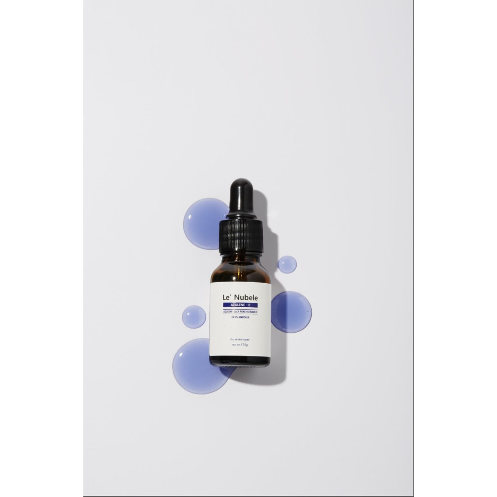 Le' Nubele Azulene-Cica Pure Vitamin C 24.9% Ampoule | High-Strength Vitamin C Serum With Azulene & Cica | Korean Skincare For Radiant & Soothing Ski