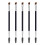 Duo Eyebrow Brush - Angled Brush, Spoolie, Eyelash Comb (5 Pcs) 1