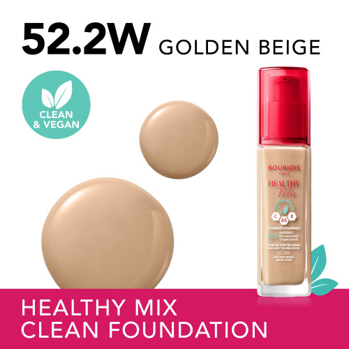 Bourjois Healthy Mix Foundation - 52.2 Golden Beige 1