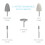 Pure Enrichment Pure Enrichment PureNails Express 5-Piece Replacement Nail Drill Set 2