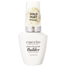 Brush-On Farbaufbau Soak Off Gel - Goldstaub von Cuccio Pro für Frauen - 12,5 ml Nagellack