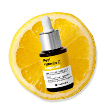 MIZON Real Vitamin C Ampoule Pure Vitamin C No Water Added 10 Ingredients Nutrition Face Moisturizer (0.51 fl. Oz)