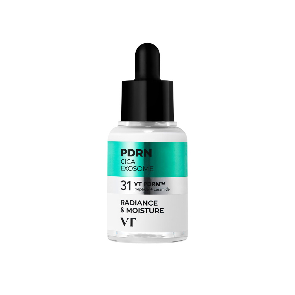 Vt Cosmetics Pdrn Cica Exosome Ampoule Firming Serum With Peptide & Ceramide For Anti-Aging Wrinkle Care Plumping Hydration & Radiant Glow For Al
