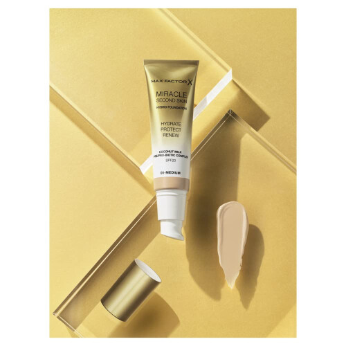 Max Factor ( 01 Fair ) Max Factor Miracle Second Skin Hydrating Foundation 1