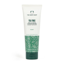 The Body Shop Tea Tree Skin Clearing Foaming Cleanser - Zuiverende gezichtswas voor vette, onzuivere huid - Veganistisch - 4.2 Fl Oz - Verpakking