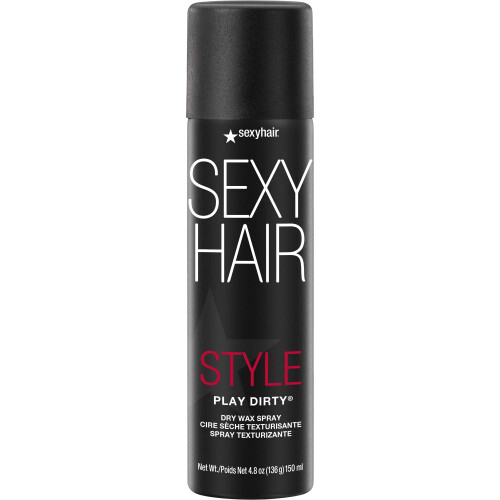 SexyHair Style Play Dirty Dry Wax Spray 4.8 Oz | Body and Dimension | Helps Achieve Second-Day Look | All Hair Types