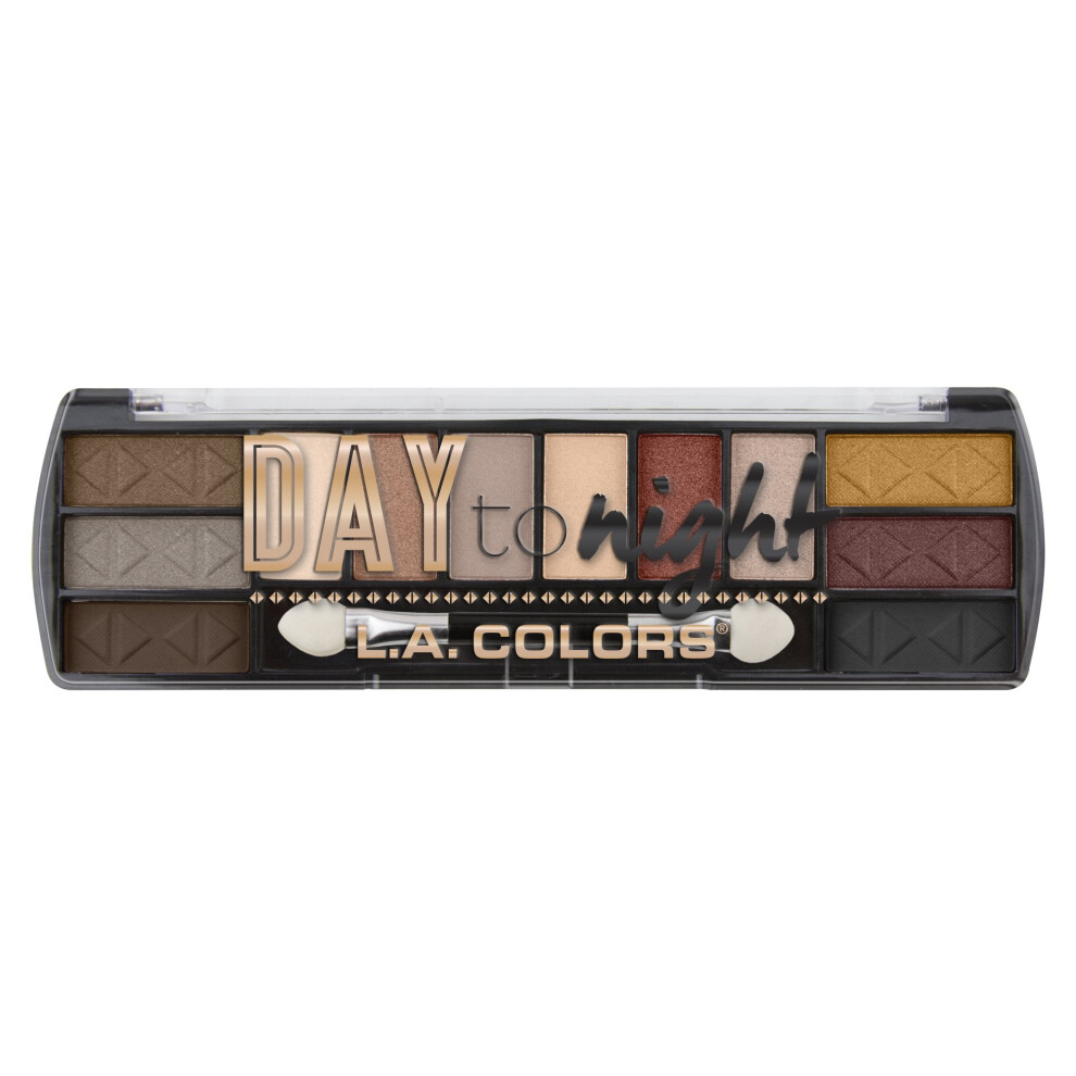 L.a. Colors Day To Night 12 Color Eyeshadow Palette Sundown 0.28 Oz. (Ces430) Powder