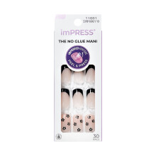 KISS imPRESS No Glue Mani 30 stuks Press On Nails Gemakkelijk aan te brengen Probleemloos verwijderen Eenvoudig Peel & Press Essenti?e hulpmiddelen i