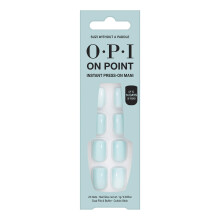 OPI On Point Suzi Bez pdla | Krtk kulat svetle pastelove modr lis na nehty | S lepidlem na nehty | Dlouhotrvajc opakovane pouiteln Nepokoze