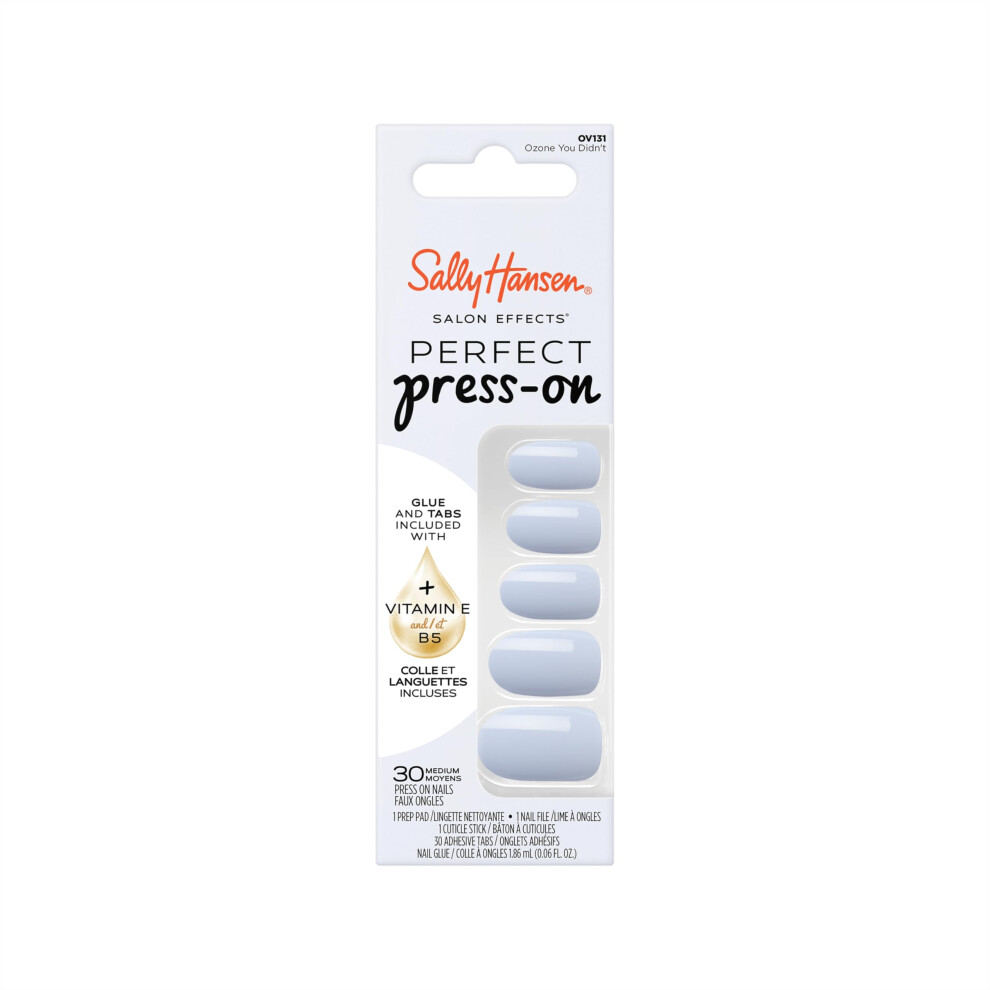 Sally Hansen Salon Effects Perfect Press-On Nails Ozone You Didn't Press On Nails Easy To Apply Nail Glue & Adhesive Tabs Included