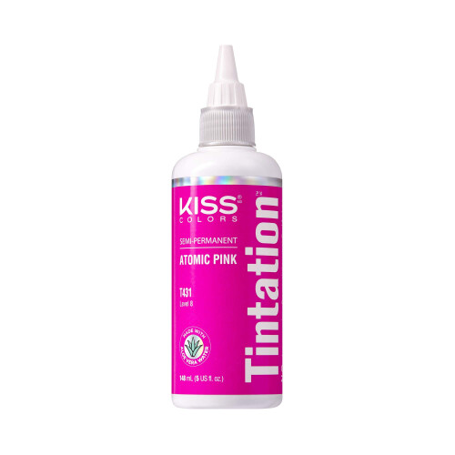 Kiss Tintation Semi-Permanent Hårfärg 5 Ounce (Atomic Pink (2 Pack))