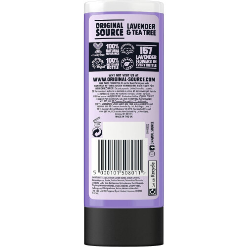 Original Source Gel Douche Original Source Lavande, 2 x 250 ml 2