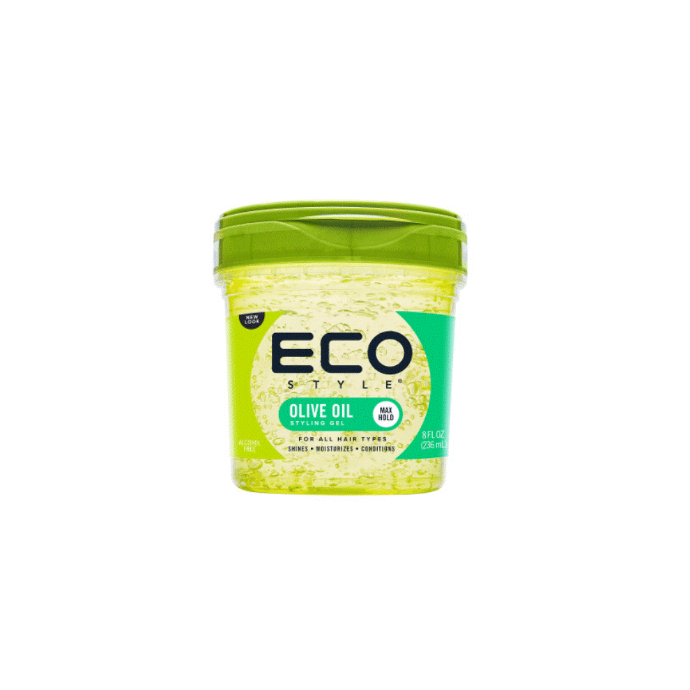 Green Eco Style Olive Oil Eco Styler Hair Gel, Hydrate And Style, Alcohol-Free, 236 Ml