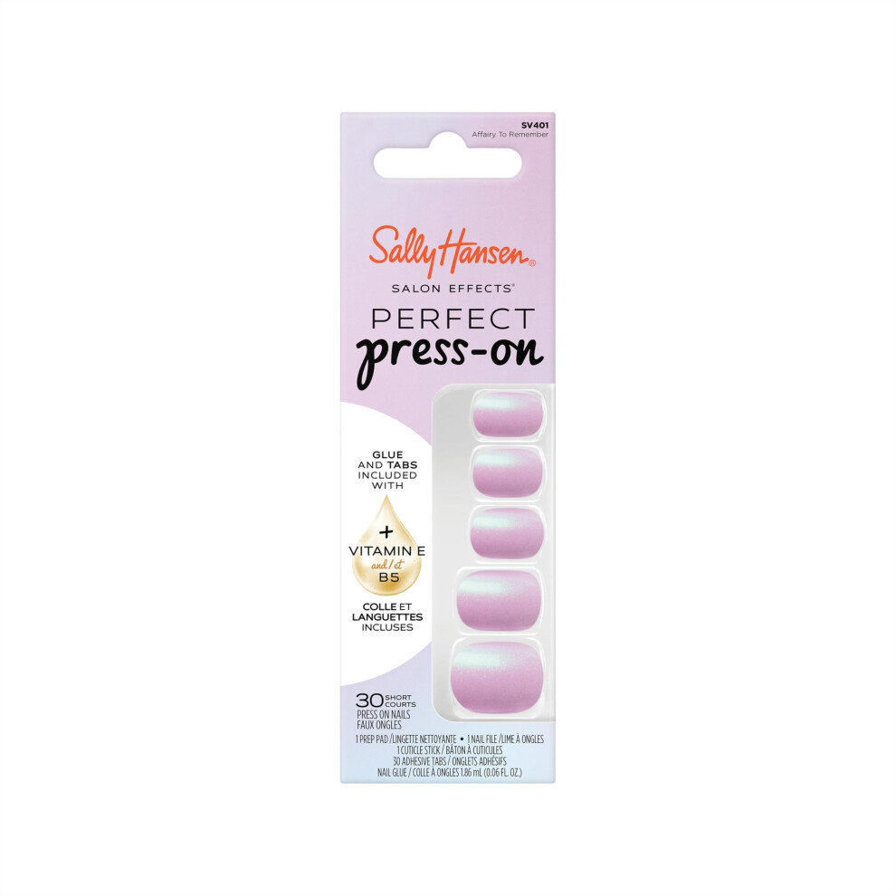 Sally Hansen Salon Effects Perfect Press-On Nails Affairy To Remember Press On Nails Easy To Apply Nail Glue & Adhesive Tabs Included
