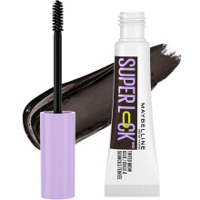 Maybelline Super Lock Brow Lim Eyebrow Gel Letv?gts og vandt?t tonet bryngel til op til 24 timers hold Sort 1 count