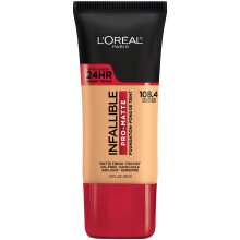 L'Oreal Paris Cosmetics Makeup Infallible Pro-Matte folykony Longwear alapoz Golden Sun Beige 1 fl oz