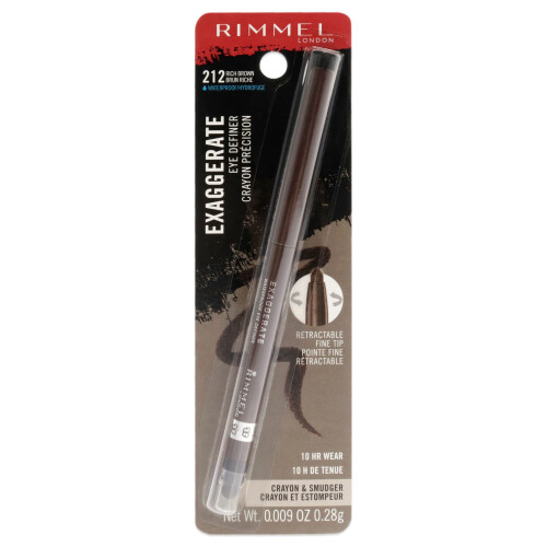 Rimmel Rimmel Exaggerate Waterproof Eye Definer 212 Rich Brown