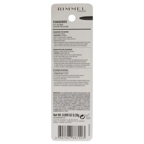 Rimmel Rimmel Exaggerate Waterproof Eye Definer 212 Rich Brown 1