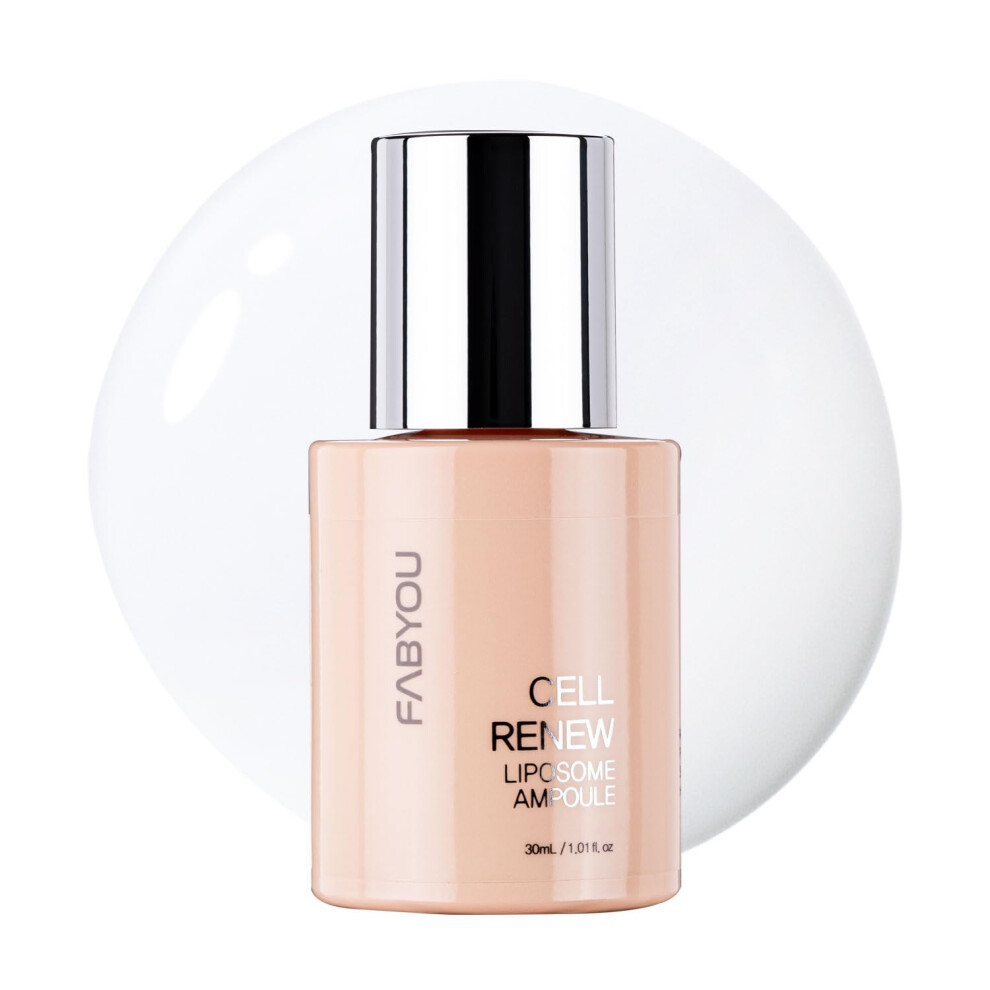 Fabyou Cell Renew Liposome Ampoule 1.01 Fl Oz - Anti-Aging Egf Stem Cell Serum With Cica Exosome Korean Skin Care For Skin Repair Deep Hydration & Firming