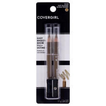 COVERGIRL - Lápis de Sobrancelha Easy Breezy Brow Fill + Define, Acompanhado de Afiador, Longa Duração