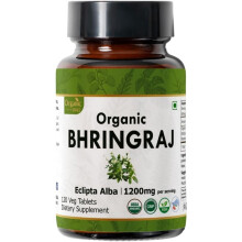 SPREE BIOLOGICO Bhringraj 120 compresse | Eclipta Alba (Bhringraj) | Certificato biologico USDA | Cura dei capelli ayurvedica | Biologico e Natur
