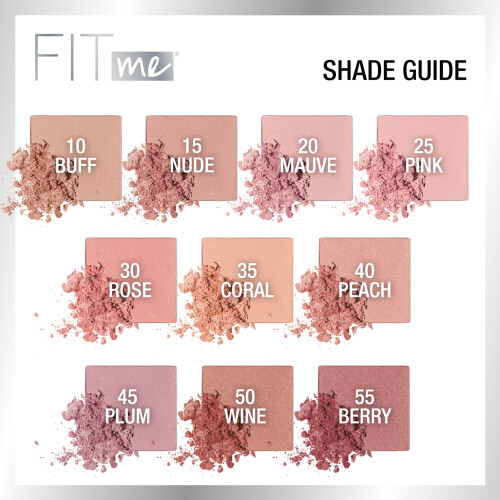 Maybelline Maybelline Fit Me Ρούζ, Ελαφρύ, Λείο, Συνδυάσιμο, Μακράς Διάρκειας, Ροζ Απόχρωση, 1 Τεμάχιο 2