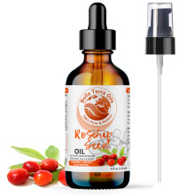 Bella Terra Oils Organic Rosehip Oil for Face Pure Cold-Pressed Rose Hip Seed Oil for Skin & Hair Natural Moisturizer & Anti-Aging Facial Oil