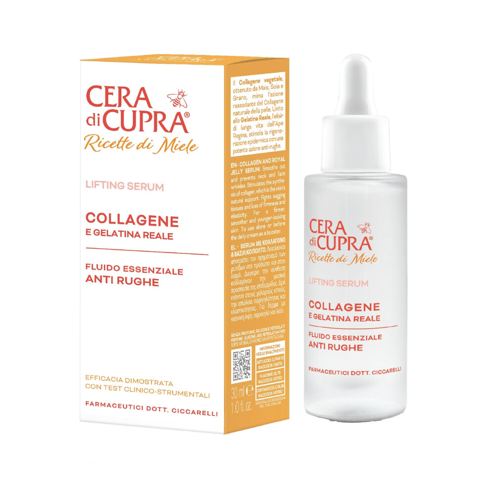 Cera Di Cupra - Collagen And Vitamin Serum - Concentrated Anti-Aging Solution - Multivitamin Complex For Skin Reconstruction (30 Ml)