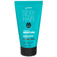 SexyHair I WANT MOISTURE Shampoo 1,7 oz| Temt kroezen | Verhoogt de glans met 60% | Alle haartypes