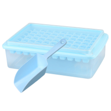 Forma de gelo empilhável, flexível e durável, para o seu congelador. Design que economiza espaço com tampa de encaixe, mantém o gelo fresco e