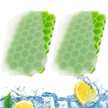 Formas de gelo de silicone, flexíveis e ideais para congelador, com tampa para evitar odores, design de fácil remoção e material de alta
