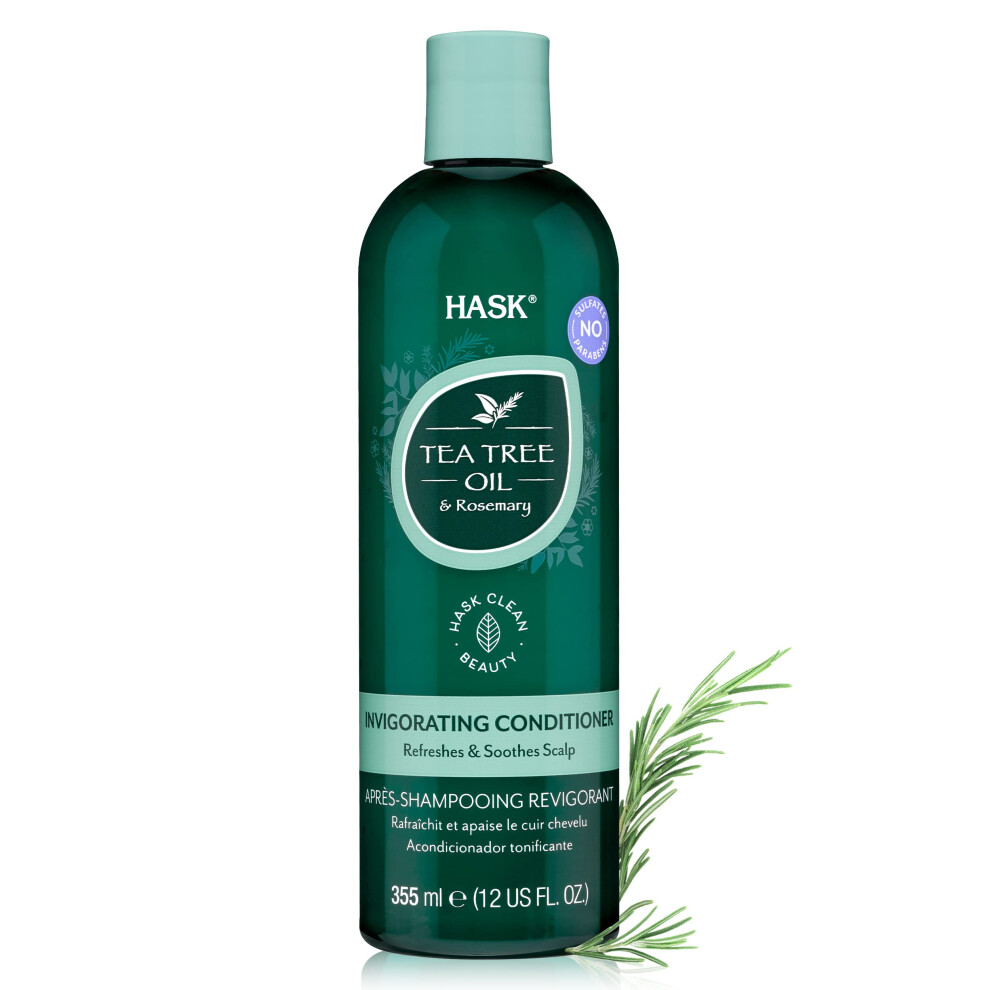 Hask Tea Tree Oil & Rosemary Invigorating Conditioner 355Ml