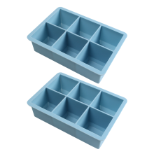 BPA-fri stor isbitsform, livsmedelsgodkänd silikonform, långsamt smältande isbitar, perfekt för cocktails, transparent lockdesign,