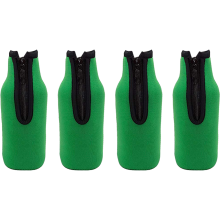 Regalo ideal para diversas ocasiones, neopreno aislante flexible y duradero con práctica cremallera frontal, fundas para nevera con textura