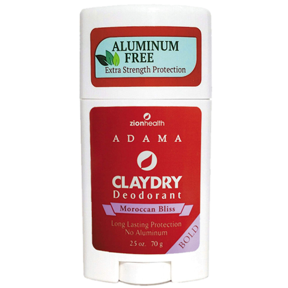 Zion Health Adama Clay Dry Deodorant Moroccan Bliss 2.5 Oz