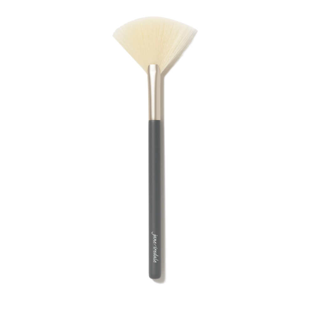 Jane Iredale Light Pro Series Fan Brush Arched Cosmetic Cheek Brush For Soft Targeted Application Of Powder Blush And Bronzer Makeup Vegan Cruel