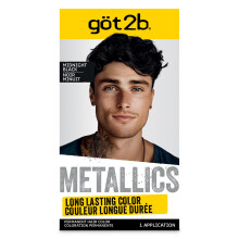 Got2b Metallics Permanente Haarfarbe Mitternachtsschwarz
