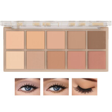 LZYLLS 10 Shades Nude Matte Luomivripaletti Shimmer Naked Eyeshadow Palette Luomivripaletti Natural Flash Vedenkestv Kestv Savustettu Ammattima
